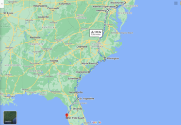 Bike Camping Travel South Down the East Coast